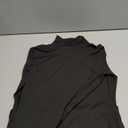 YMDUCH Women's Long Sleeve Mock Turtle Neck Bodycon Mini Tank Short Party Dress (X-Large, Black)