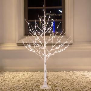 3ft Lighted Birch Tree with 64 Warm White LED Lights