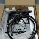 1 Burner Propane Stove 13,600 BTU High-Efficiency Tempered Glass Auto-Ignition Gas Burner Stove Top with CSA Hose for Outdoor RV Camping Emergency Cooking (Black)