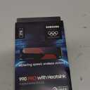 SAMSUNG 990 PRO w/ Heatsink SSD 2TB, PCIe Gen4 M.2 2280 Internal Solid State Hard Drive, Seq. Read Speeds Up To 7,450MB/s for High End Computing, Workstations, Compatible w/ PlayStation 5, MZ-V9P2T0CW