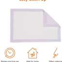 Amazon Basics Cat Litter Pee Pads, Odor Control with Fresh Scent, Super Absorbent, Disposable, Universal Fit Litter Box, Purple and White, 40 Count