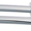 Moen Chrome 60 Inch Adjustable Stainless Steel Double Curve Shower Rod for 5ft Long Shower Tubs, DN2141CH