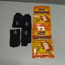 Hand Heaters Wristbands Heated Wrist Wrap 8+ Hours Warmth Hand Heating Pad for Wrist Warmers 2 Pack of Wristbands with 4 Disposable Warmers for Hands and Feet - Winter Essentials