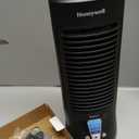 Honeywell QuietSet Personal Table Fan, Oscillating Personal Desk Fan with Quiet Operation, 4 Levels of Power and Sound, Black, HTF210B