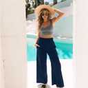 NEW YOUNG 3 Pack Women's Wide Leg Pants with Pockets High Waist Loose Sweatpants Casual Lounge Yoga Workout Palazzo, Medium