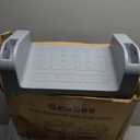 3-in-1 Potty Training Toilet, Toddler Toilet Seat with Step Stool, Foldable Potty Ladder with Potty Chart, PU Cushion, Splash Guard, Anti-Slip Steps & Urinal for Boys & Girls, Grey