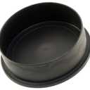 Caplugs CEC-16 CEC Series  Plastic Conductive Cap for Threaded and Non-Threaded Connectors, 500 Pack, Black EVA, Nominal Thread Size 1" ESD Protection, Electrostatic Charge, Electrical Shields
