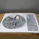 Raindrop Pendant Lights Kitchen Island Teardrop Chrome Hanging Light Fixtures Clear Solid Glass Pendant Light Modern Chandeliers for Dining Room Porch Corridor Living Room(7-Light)