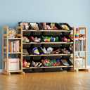 SpaceAid Toy Storage Organizer with 6 Shelves and 16 Bins, Toy Organizers Storage Bookshelf, Kids Bin Shelf Toys Box Bookcase for Bedroom Playroom Organization Room Decor, True Black, 60.2"W, 6 Shelves, 16 Bins