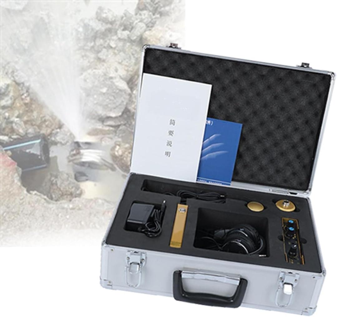 Water Leak Detection Kit - High Accuracy Water Leak Detector with Noise Canceling Headphones - Portable Water Leak Detector for Home and Outdoor