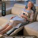 Snailax Shiatsu Back Massage Mat with Heat, Vibration Full Body Massage Mat for Sofa, Recliner,Bed, Deep Kneading Back Massage Pad with Foldable & Flexible Pillow, Mother's Day Gifts for Women Wife
