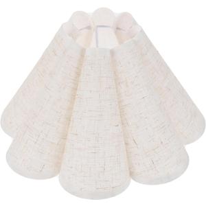 Cloth Lamp Shade Petal Lampshade Clip On Light Chandelier Lamp Shade Replacement for Table Floor Light
