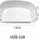 Ice Maker Ice Basket - Replacement Storage Bin with Drain, Safe Plastic - Verify Your Ice Maker's Basket Dimensions Before Purchase(Size: 7.87"D x 4.76"W x 3.82"H) (HZB-12A)