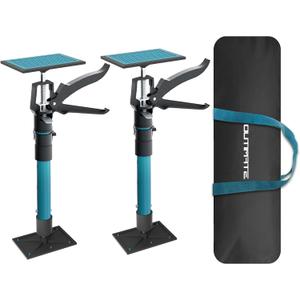 Adjustable Support Pole, Cabinet Jacks for Installing Cabinets, Telescoping Support Poles Range from 13.8'' to 24.6'' Third Hand Tool for Installation, 132 LB Capacity, 2 Packs