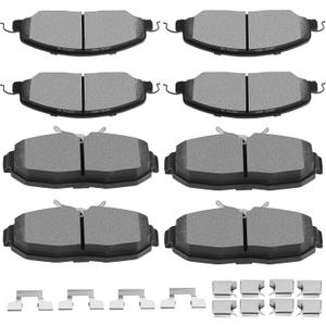 Ceramic Brake Pads Kits,SCITOO 8pcs Brakes Pads Set fit for 2005-2010 for Ford Mustang
