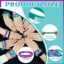 150 Pcs Suicide Prevention Awareness Accessories Silicone Bracelets Bulk Badge Reel Include 50 Bracelets 50 Badges 50 Stickers for Suicide Awareness Charity Event Party Supplies (Suicide Awareness)