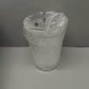 Okllen 2 Pack Plastic Waste Basket, Clear Round Trash Can Small Wastebasket Garbage Container Bin for Bathroom, Bedroom, Kitchen, Home, Office, 7.3" x 8.5" x 10.6"