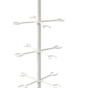 ikare 1PCS Cocktail Tree Stand, Metal 4 Tire Drink Tower for Parties, 16 Holders Champagne Tower, Wine Glass Display Stand for Champagne, Cocktails, Martini, Margarita Cups (White)