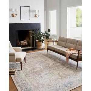 Loloi Chris Loves Julia Jules Collection JUL-07 Natural/Ocean 2'-0'' x 5'-0'', .13" Pile Height, Accent Rug