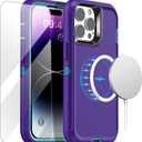 AICase for iPhone 14 Pro Max Case(6.7") with Glass Screen Protector+Magsafe Conversion Kit,Heavy Duty Drop Protection Full Body Rugged Shockproof Military Protective Tough Durable Cover_1