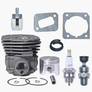 Haishine 45mm Cylinder Piston Kit Fit Husqvarna 353 351 350 346XP EPA 340 Chainsaw, Big Bore Cylinder Piston Gasket Compression Release Valve Kit Replace 5372531-02, 503869871