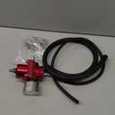 Adjustable Fuel Pressure Regulator With Gauge Hose 0-140 PSI Universal 6AN FPR Kit Aluminum Red