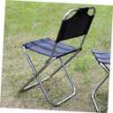 Lightweight Outdoor Foldable Fishing Chair with Backrest Portable Aluminum Camping Stool for Hiking Beach Garden