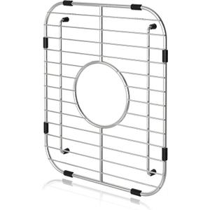Orgneas Sink Protectors for Kitchen Sink, Single Bowl Sink Bottom Grid 12.5"x16"x1.25", 304 Premium Stainless Steel Grid Insert Sink Grate Drying Rack Centered Drain, 1 Pcs
