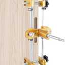 Meticuloso Door Lock Hole Opener Kit, Updated Lock Mortiser for Wooden Doors, Door Lock Installation Kit Mortising Machine Mortise Jig with 3 Drill Bits