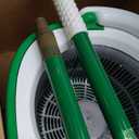 Libman Tornado Spin Mop System - Mop and Bucket with Wringer Set for Floor Cleaning - 2 Total Mop Heads Included, Green