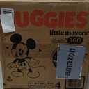Huggies Size 4 Baby Diapers, Little Movers HuggFit 360° Baby Diapers with 360° Waistband, Size 4 (22-37 lbs), 144 Count (4 Packs of 36), Packaging May Vary