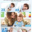 NUOTUN Baby Monitor with Camera and Audio, Baby Monitor No Wifi with Clip for Crib & Stand, Portable 2.8 HD Monitor 1080P Video, NightVision, VOX, 2-Way Audio, Temp Sense & Lullabies, SD card Includ