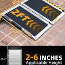 VNN Portable Wheelchair Ramp 2FT, Non-Slip Aluminum Ramps for Wheelchairs for Home, Handicap Wheelchair Ramps for Home Steps, Aluminum Loading Dock Plates