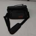 ExtraCharm Insulated Lunch Bag for Women/Men - Reusable Lunch Box for Office Picnic Hiking Beach - Leakproof Cooler Tote Bag Organizer with Adjustable Shoulder Strap for Adults - Black