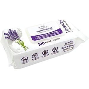Best Pet Supplies Pet Wipes for Dogs - Dog Wipes Cleaning Deodorizing, for Coats, Ears, Paws - Calming Lavender, Aloe Vera, 200 Count