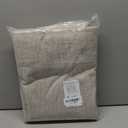 NICETOWN 100% Blackout Linen Curtains 90" Long for Bedroom, Thermal Insulated Living Room Curtains with Liner, Farmhouse Style Linen Blend Window Draperies for Dining Room (2 Panels, 52" W, Natural)