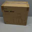 Qcen Juicer Machine, 800W Centrifugal Juicer Extractor with Wide Mouth 3 Feed Chute for Fruit Vegetable, Easy to Clean, Stainless Steel, BPA-free (Black)