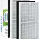 2 Pack IAF-H-100C Filter C Compatiable with Idylis Air Purifiers IAP-10-280 & IAP-10-200 (2 Pack Hepa Filter & 2 Activated Carbon Pre-Filter)
