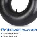 GICOOL 18x8.50/9.50-8 Inner Tubes, 2 Pack with TR13 Valve Stem, Heavy-Duty Replacement Tubes for Lawn Mowers, Tractors, Golf Carts, Scooters, Go Karts, Wagons, Trailers, ATVs, Snow Blowers