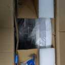 24" Bladeless Ceiling Fan with Light Remote, Smart LED Ceiling Fans with App Control, Modern Low Profile Dimmable Light Ceiling Fan for Bedroom Living Room White