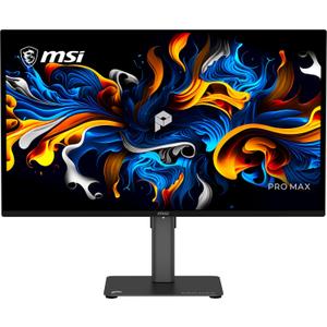 MSI PRO MAX 271QPX14G 27" 2560x1440 QD OLED Monitor,144Hz,DisplayHDR,AMD FreeSync/G-SYNC Compatible,HDMI,Display Port,△E< 2,Mac Optimization Software,PANTONE Validated,Height Adjustable,Speaker, Black