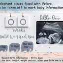 Sonogram Picture Frame, Ultrasound Photo Frame with Baby Countdown Weeks, Expecting Parents to be Pregnancy Gift Congratulations Pregnancy Must Have Grandparent Baby Announcement First Time Mom to Be