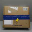 Lerliuo Under Desk Printer Stand, 2-Tier Industrial Mobile Printer Table with Storage Shelf and Steel Frame, Rolling Printer Cart Holder with Lockable Wheels for Home, Office (Rustic Brown)