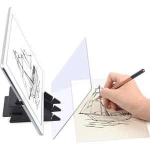 Optical Drawing Board Portable Image Drawing Board Tracing Drawing Projector Painting Board Sketching Tool with PMMA Lens for Beginners, Artists, etc - Small