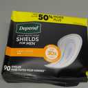 Depend Shields Incontinence Pads for Men, Light Absorbency, 180 Count