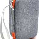 Hard Case Compatible with Yoto Mini 2024 Edition Kids Audio Music Player Children Speaker Plays Audiobook Cards Radio and Card Case Hold up to Yoto 36 Cards, Grey Case + Zipper