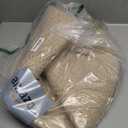 Laundry Basket, 100L Large Laundry Hamper, Tall Woven Rope Storage Basket for Blanket Toys Pillows Towels, Baby Nursery Hamper Bin for Living Room, Bedroom (Brown & White)