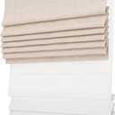 Day Night Roman Shades, 2 in 1 Blackout & Light Filtering, Cordless Linen Roman Blinds for Windows, UV Protection, Noise Reduction, Thermal Insulation, Privacy Protection, Beige , Size: Unknown