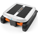 Vidapool Solar Powered Automatic Robotic Pool Skimmer Cleaner,Solar Pool Surface Cleaner Dual Mode with Navigation Sensor Daytime＆Overnight Continuous Cleaning Ideal for All Swimming Pool-White