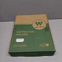 Larger Expandable Bamboo Coffee Pod Holder for Counter Drawer Display, 35 Pod Capacity, K-Cup Pods - Tea Bags Storage Organizer Holder (Bamboo)